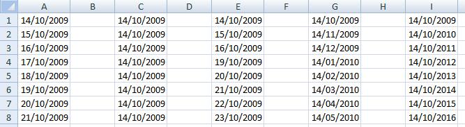 Clique na seta para baixo ao lado do símbolo Opções de preenchimento e escolha a opção desejada. A opção Preencher Série é usada automaticamente pelo Excel.