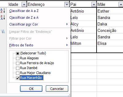 Deixe o cursor em QUALQUER célula do banco de dados. 2. Ainda na guia Dados, grupo Classificar e Filtrar, clique no botão Filtro.