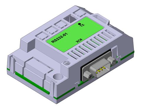 Figura 4: LEDs de indicação para a interface RS-232 Tabela 1: Pinagem do conector XC8 para interface RS-232 XC8 Pino Nome Função 1 Não conectado - 2 RX Recepção de dados 3 TX Transmissão de dados 4
