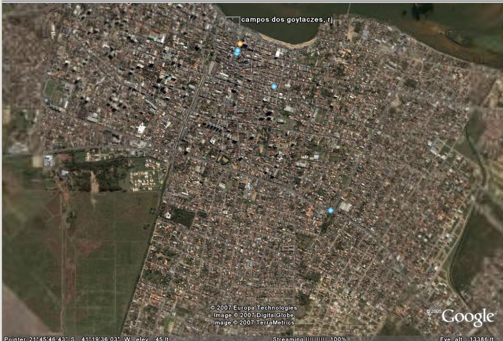 7 Trecho 1 Trecho 2 Trecho 3 Figura 2: Recorte de imagem orbital da cidade de Campos dos Goytacazes,