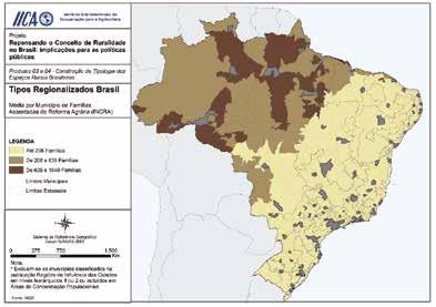 144 SÉRIE DESENVOLVIMENTO RURAL SUSTENTÁVEL Figura 31 Média por município de famílias assentadas da reforma agrária