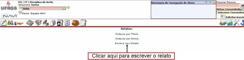 5.16.8 Relatos depoimentos dos alunos sobre vivência relacionadas aos temas da