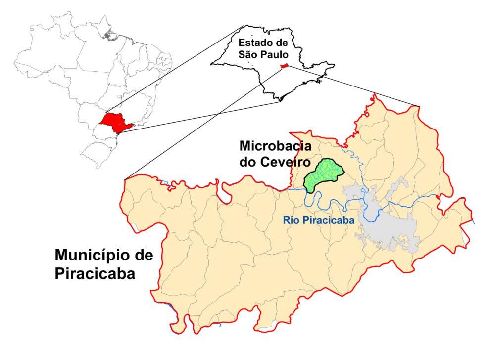 chamado de D-Infinity (Método da Direção do Fluxo Múltiplo), que tem se mostrado um modelo mais acurado na determinação das drenagens de uma bacia hidrográfica.