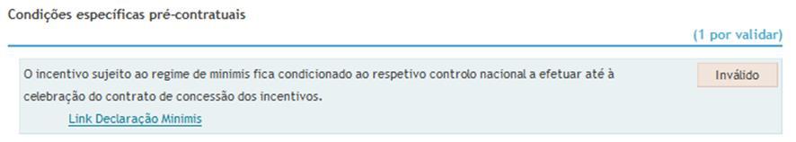 Condições específicas pré-contratuais A empresa deverá apresentar documentos referentes às