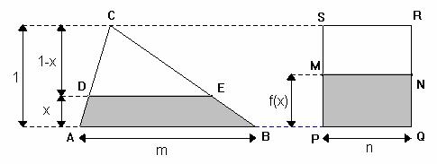 OBMEP 008 - ª FASE - Soluções Nível 3 NÍVEL 3 QUESTÃO 3 Solução a) Seja e n, respectivaente, as edidas das bases do triângulo ABC e do retângulo PQRS, coo na figura.
