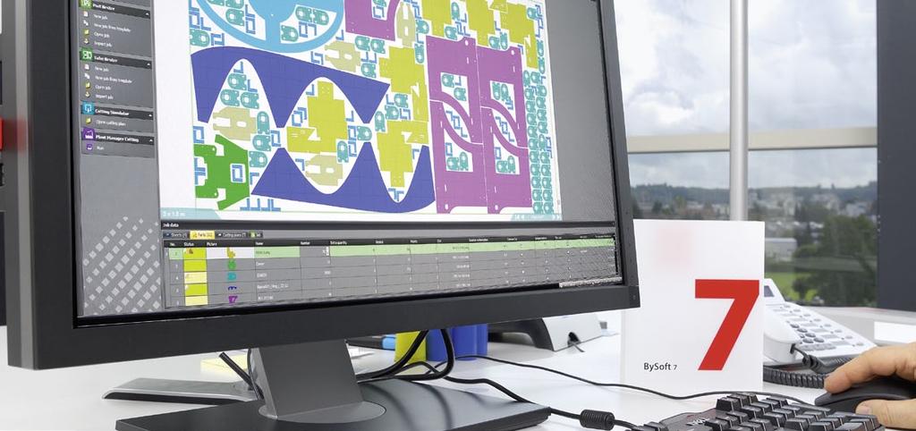 4 SOFTWARE BySoft 7 Construir e calcular peças, elaborar planos de corte e programas de dobra, planejar e monitorar os processos de produção: não é mais concebível uma moderna produção de chapas sem