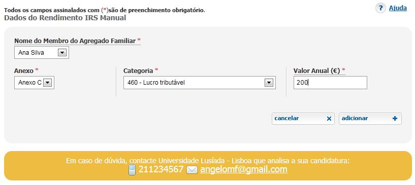 4.8. ALTERAR OUTRO TIPO DE RENDIMENTOS: - Depois de adicionados, existe a possibilidade de alterar os rendimentos; - Editar ou