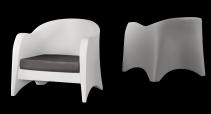 Cadeiras, Sofás e Chaise Longues Imagem Sofá em fibra de vidro com colchão Lac.