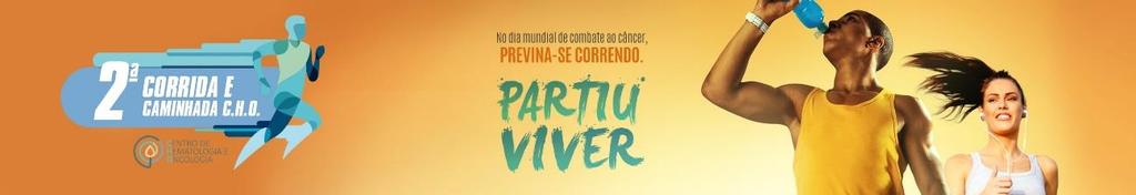 Para marcar o Dia Mundial de Combate ao Câncer, o Centro de Hematologia e Oncologia (C.H.O.), com o objetivo de estimular hábitos saudáveis nas pessoas, promove, no dia 8 de ABRIL, a 2ª Corrida e Caminhada C.