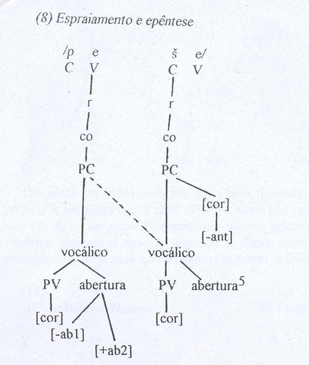 2197 (BISOL, 1994, p. 130) Bisol (1994, p. 128) demonstra que as consoantes palatais [, ] são consoantes complexas, isso é, consoantes que possuem traços secundários que são próprios de vogais.