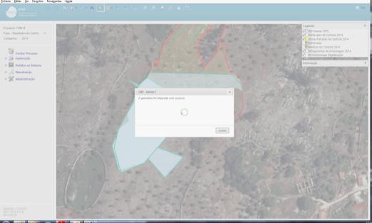 Para terminar a operação basta carregar nos botões Aceitar (5) e Confirmar (6), do Assistente de Integração de Geometrias GPS, e o segmento aparece já com a representação correta para o raio