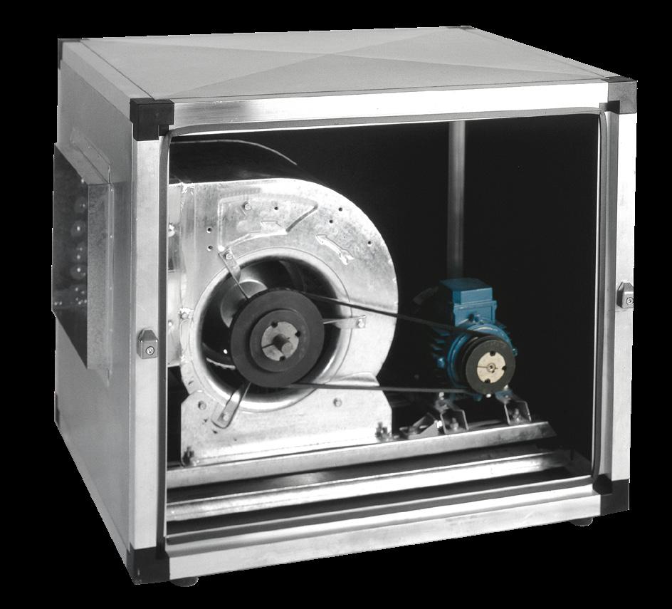 VENTILADOR Ventilador centrífugo tradicional com transmissão por correia e de dupla aspiração.
