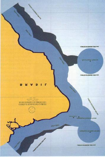 SOCIEDADE BRASILEIRA DE CARTOGRAFIA BOLETIM DA SBC BOLETIM TRIMESTRAL JULHO /AGOSTO/ SETEMBRO - 2006 Nº 64 AMAZÔ NIA AZUL LEPLAC XIII Aquisição de dados Geofísicos (sísmica rasa e batimetria) no cone