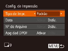 Opções para Impressão de Individ. Imprime a cena atual como uma fotografia. Seq. Imprime uma séries de cenas, com determinado intervalo de separação, em uma única folha de papel.