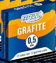 com 6 grafites lapiseira + tubo com 6 grafites LP0702 LP200 LP2002 LP2003 0,7 MM