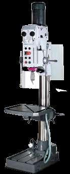 drill B 40GSP / B 40GSM Modelos de coluna robustos com sistema de refrigeração e modo de roscar XXFuncionamento suave graças a tempera das engrenagens em óleo XXPrecisão de concentricidade elevada