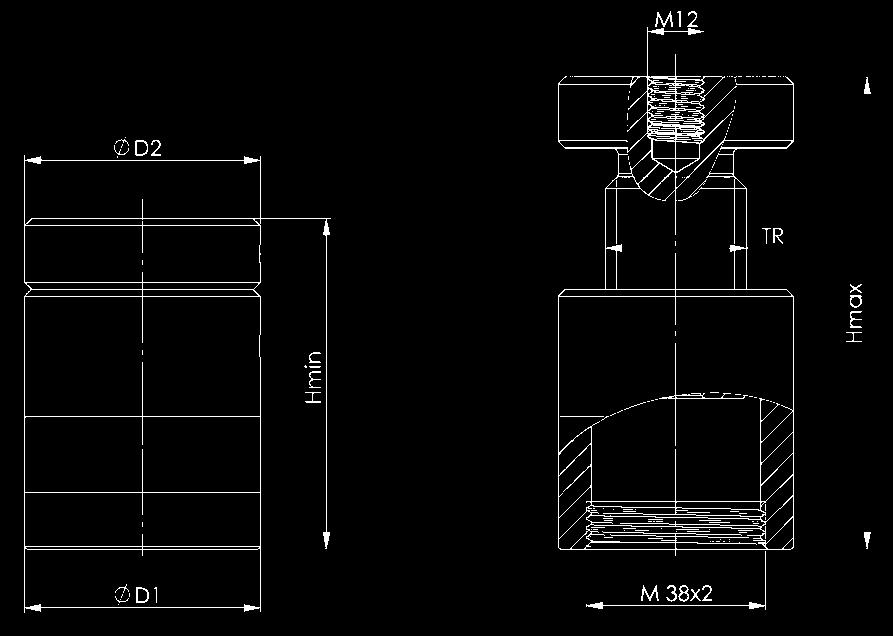 Ao utilizar os grampos DIN 6415B, 6315C e 6315GN a partir de 26 mm de largura de ranhura, recomendamos para maior segurança uso do elemento bloco de centragem nº 6443.