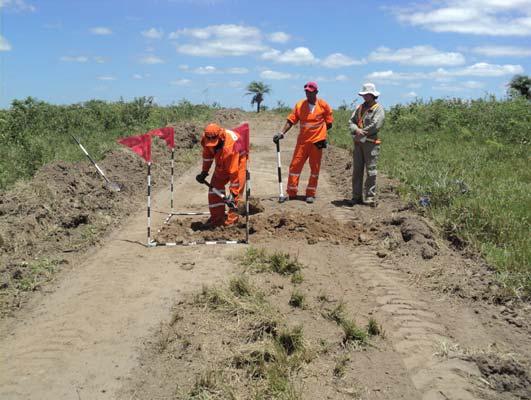 Relatório de prospecção arqueológica de subsuperfície na área de instalação da Jazida E4A, no