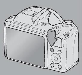 8 Certifique-se de que a tampa da lente tenha sido removida e pressione o botão A. A lente é estendida e a tela de seleção do modo de disparo é exibida.