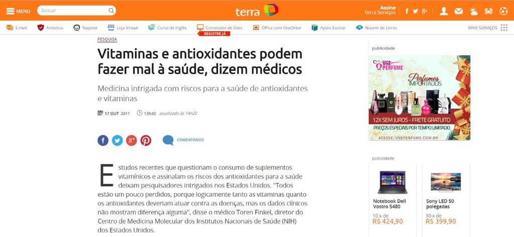 seguinte parágrafo da primeira notícia: Acredita-se que o aumento do estresse oxidativo pode ser um dos fatores que contribuem para a morte dos neurônios após eventos isquêmicos ou hipóxicos, ou