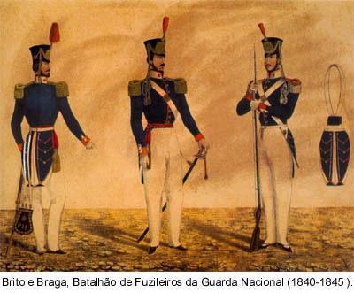 Criação da Guarda Nacional (ago/1831 Padre Diogo Feijó). Redução do exército e da Marinha.