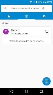 selecionando chamada de volta na guia recente. Quando o número aparecer na lista, clique nele para ver os detalhes.