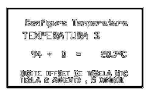 Comando de ajuste de temperatura fase S do retificador, utilize as  Comando de ajuste de