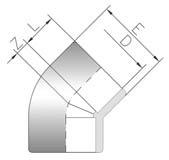 BS 90 Elbow & Coude 90 et Femelle à visser Codo 90 y roscar hembra Joelho 90 e roscar fêmea D x G CODE REF.