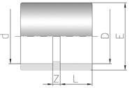 BS Reducing bush Male x female solvent socket Reduction simple Mâle x femelle à coller Casquillo reducción Encolar macho x hembra Anel de redução Colar macho x fêmea D x d CODE REF.