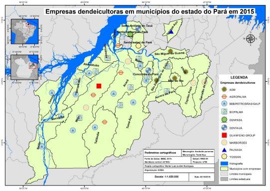 a partir de diversas fontes, condicionando a vertiginosa expansão da dendeicultura na Amazônia Paraense a partir do referido momento.