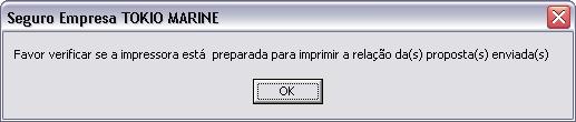 Após finalizar o envio, apresentara a mensagem de proposta enviada com sucesso, após ok, apresentara a mensagem: Ao finalizar