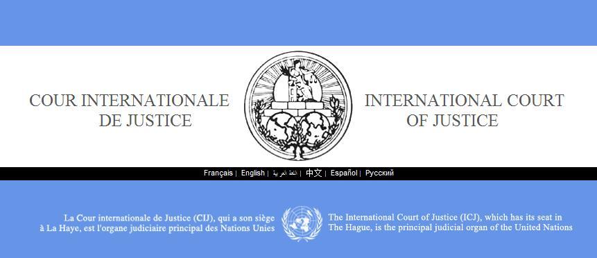 The International Court of Justice (ICJ), which has its seat in