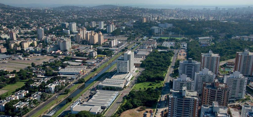 Avenida Ipiranga VISTA AÉREA DO LOCAL A AVENIDA QUE CRESCE COM A CIDADE. A expansão imobiliária de Porto Alegre forma um novo cenário e padrão de qualidade de vida.