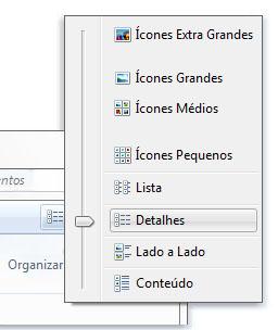 Ocultar as extensões dos tipos de arquivo conhecidos Não mostrar arquivos, pastas e unidades ocultas. A Barra de Menus não é apresentada por padrão no Windows Explorer do Windows 7.