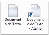 Informática Windows 7 Prof. Márcio Hunecke Um ícone de arquivo (à esquerda) e um ícone de atalho (à direita) Para Adicionar um Atalho à Área de Trabalho 1.