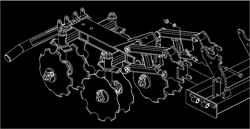 MONTAGEM O cultivador Baldan modelo CAMB MP sai de fábrica semi-montado, faltando apenas a montagem dos carrinhos que devem ser montados conforme indicações a seguir: MONTAGEM DOS CARRINHOS (FIGURA