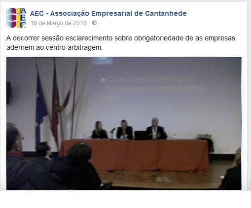 Iniciados contatos regulares com a ACIB Associação Comercial e Industrial da Bairrada, por iniciativa desta pois, não obstante abranger 2 municípios que não pertencem ao distrito de Coimbra (Mealhada