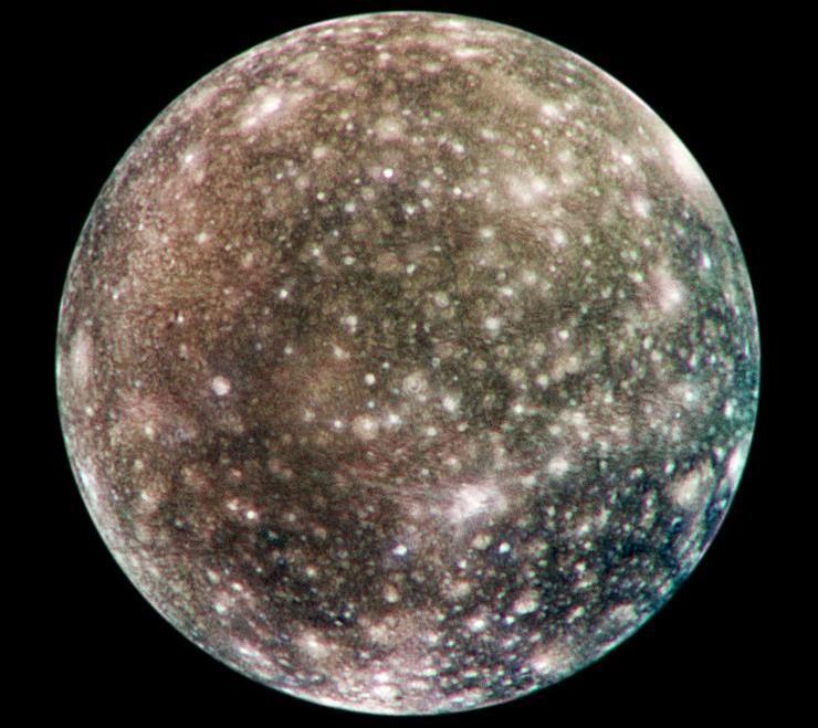 Júpiter - Calisto Calisto é a lua galileana mais distante do planeta.