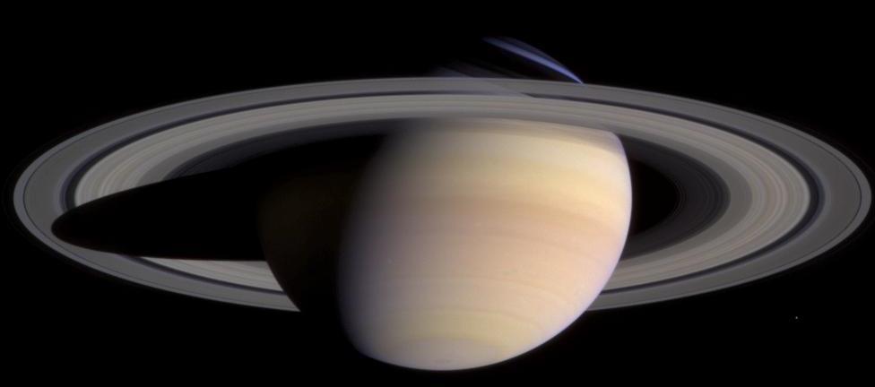 Saturno Rotação: 10h30m Translação: 29,45 anos Inclinação: 26,73 graus Diâmetro: 9,45 Terras