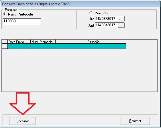 15. Informando o protocolo para