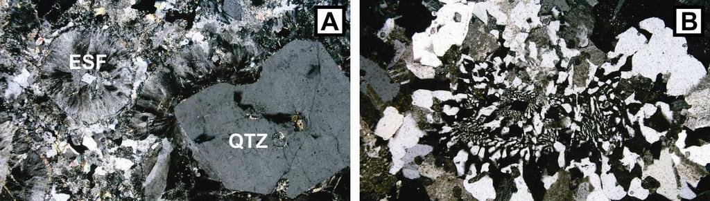 Figura 9.11 - Aspectos microscópicos da matriz das rochas da Formação Santa Rosa.