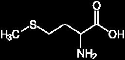 de outros aminoácidos sulfurados, notadamente da cisteína e taurina (STORCH et al., 1990). A Figura 1 ilustra a fórmula estrutural da metionina. Figura 1. Fórmula estrutural da metionina (LEHNINGER et al.