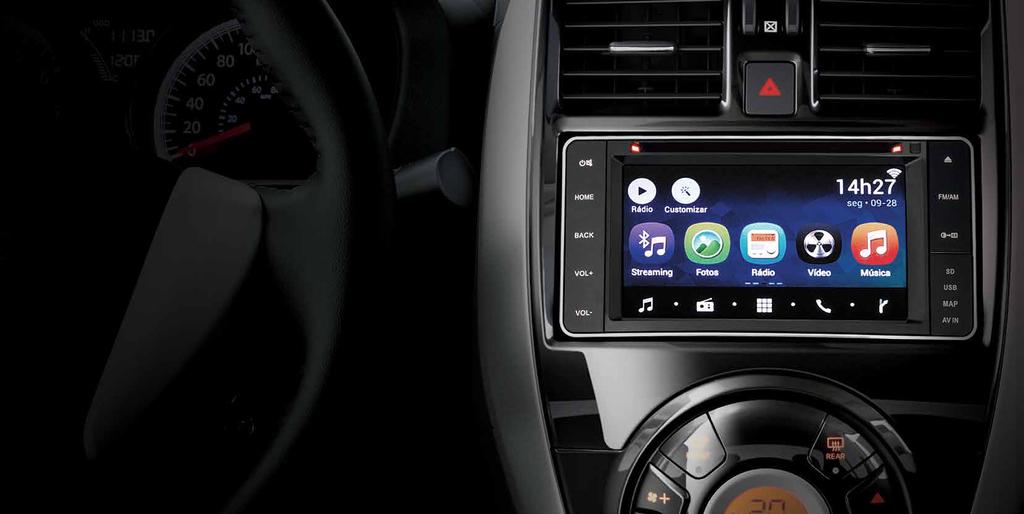 NISSAN MULTI-APP. MAIS QUE UM TABLET NO SEU CARRO. Com o Nissan Multi-App, o que antes era imaginação acaba de se transformar em realidade.