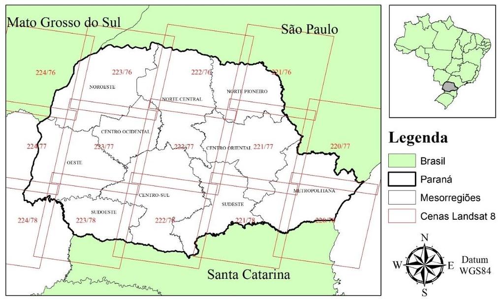 3 uma banda espectral (banda 8) registrada a 15 m de e Thermal Infrared Sensor (TIRS) registrada a 100 m de resolução espacial (USGS, 2014). Rouse et al.