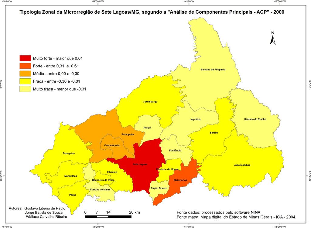 99 Pode-se verificar que as variáveis mais explicativas com índice de correlação acima de 0,7 correspondem, sobretudo, às de infra-estrutura urbana e estrutura socioeconômica dos municípios.