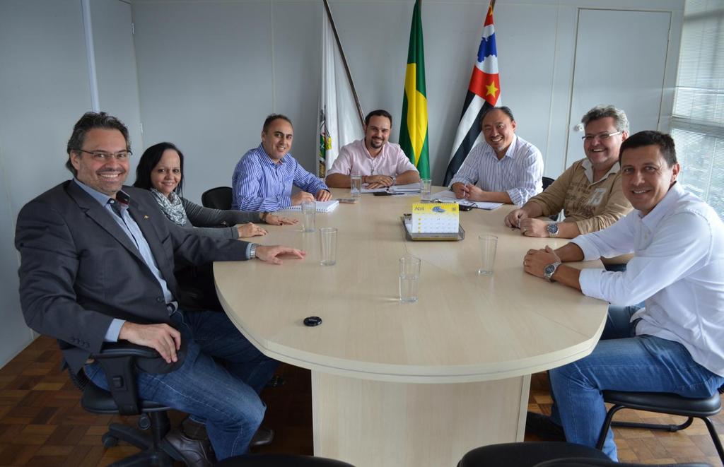 28/04/2016 Reunião com o Secretário de Desenvolvimento Econômico, Trabalho e Turismo de São Bernardo do Campo Hitoshi Hyodo e Equipe.