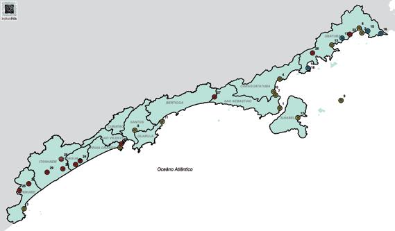 Na região, há 11 terras indígenas (nove na Baixada Santista e três no Litoral Norte),5 quilombos (todos em Ubatuba) e diversas comunidades caiçaras, algumas fortemente constituídas, como em Ilhabela