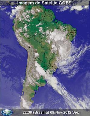 gerando informações de temperatura, radiação solar, precipitação e ventos Satélites imagens e