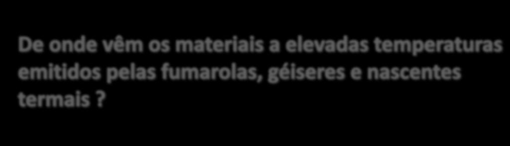 A água emitidas pelas diferentes formas de secundário provém