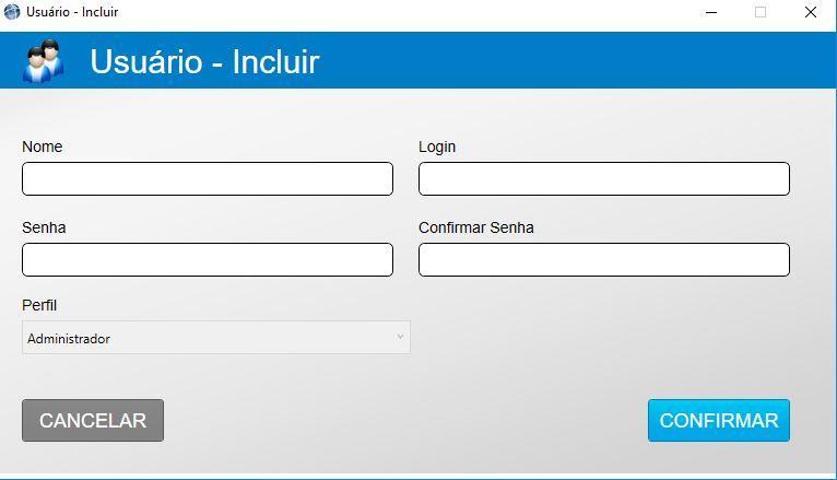 O sistema irá informar que a importação foi realizada com sucesso, em seguida aparecerá a tela de criação de login / senha. Campo - Nome: Informar o nome da empresa.